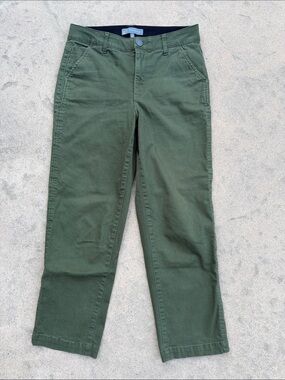 Wit & Wisdom Olive Green Ankle Utility Stretch Pants